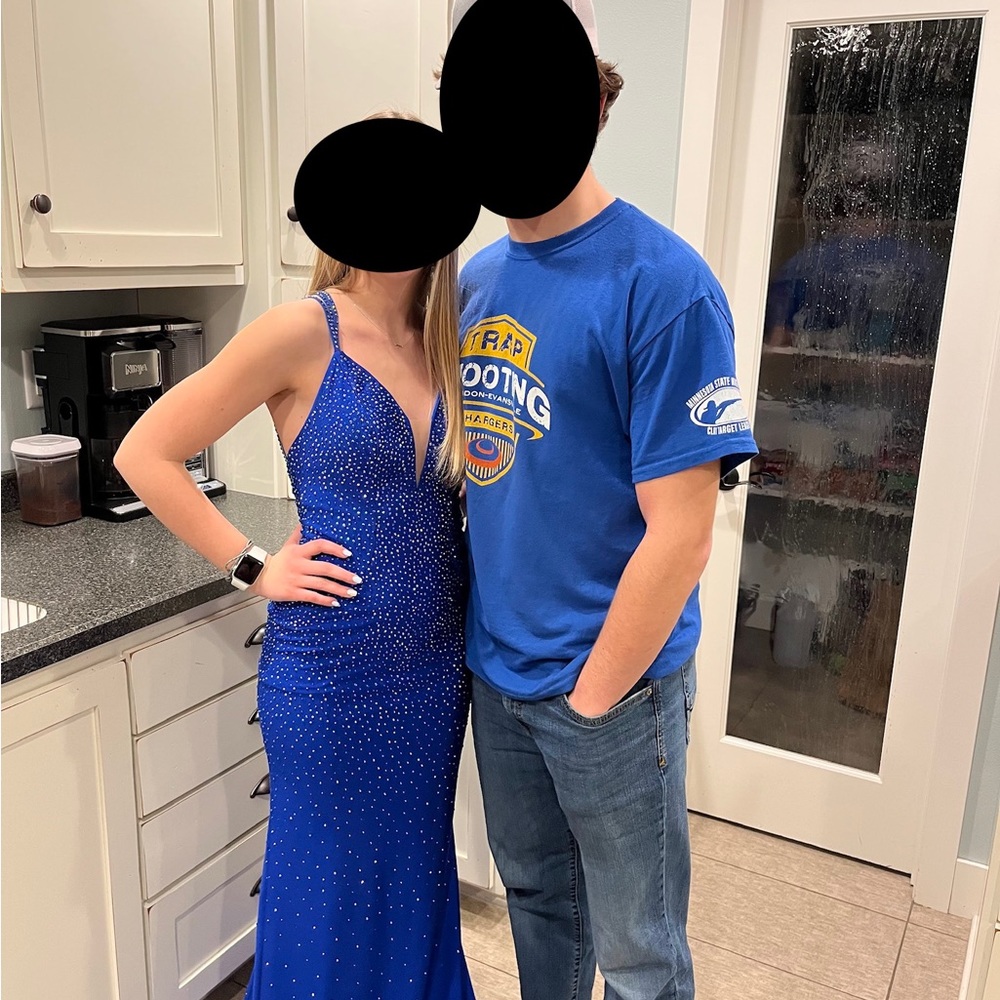 Stunning royal blue prom dress size 0